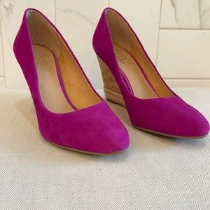 Franco Sarto Fuchsia Wedges.  Size 8M